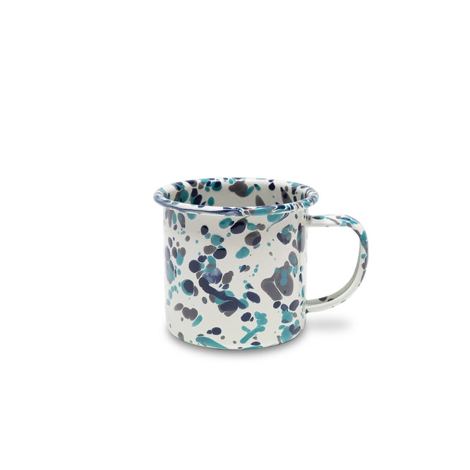 Enamelware Splatter Mug - Ocean Waves