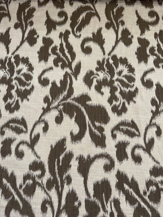Chocolate Floral Damask