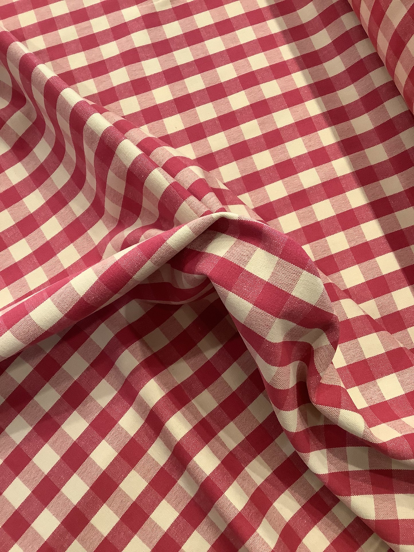Raspberry Pink Gingham Check