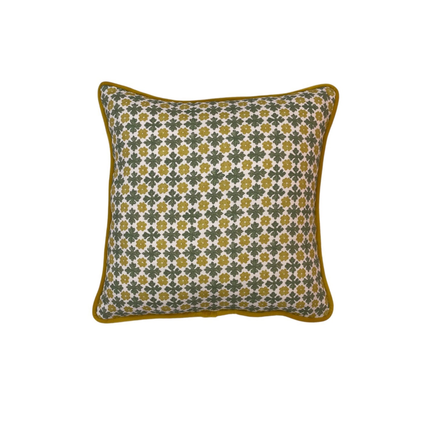 Alison Gee Chequerboard Yellow Cushion | Made to Measure