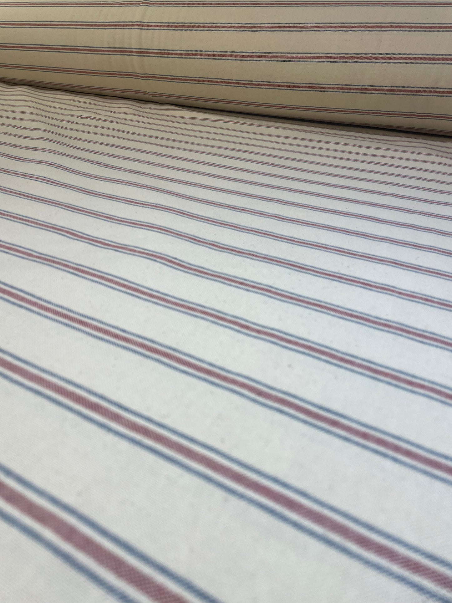 Blue and Red Stripe Palace Ticking