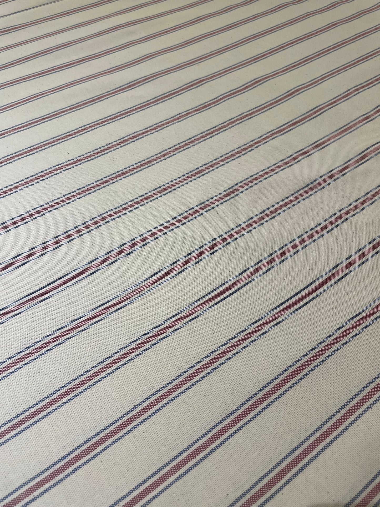 Blue and Red Stripe Palace Ticking