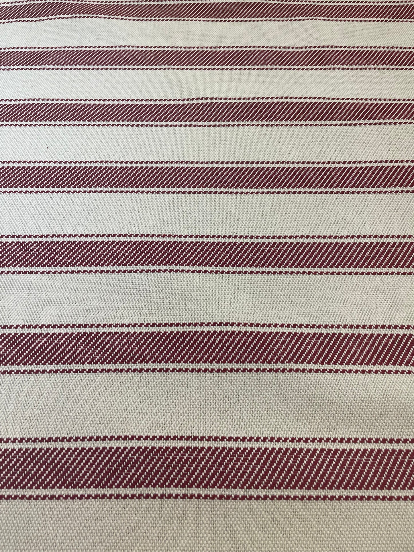 Thick Red Ticking