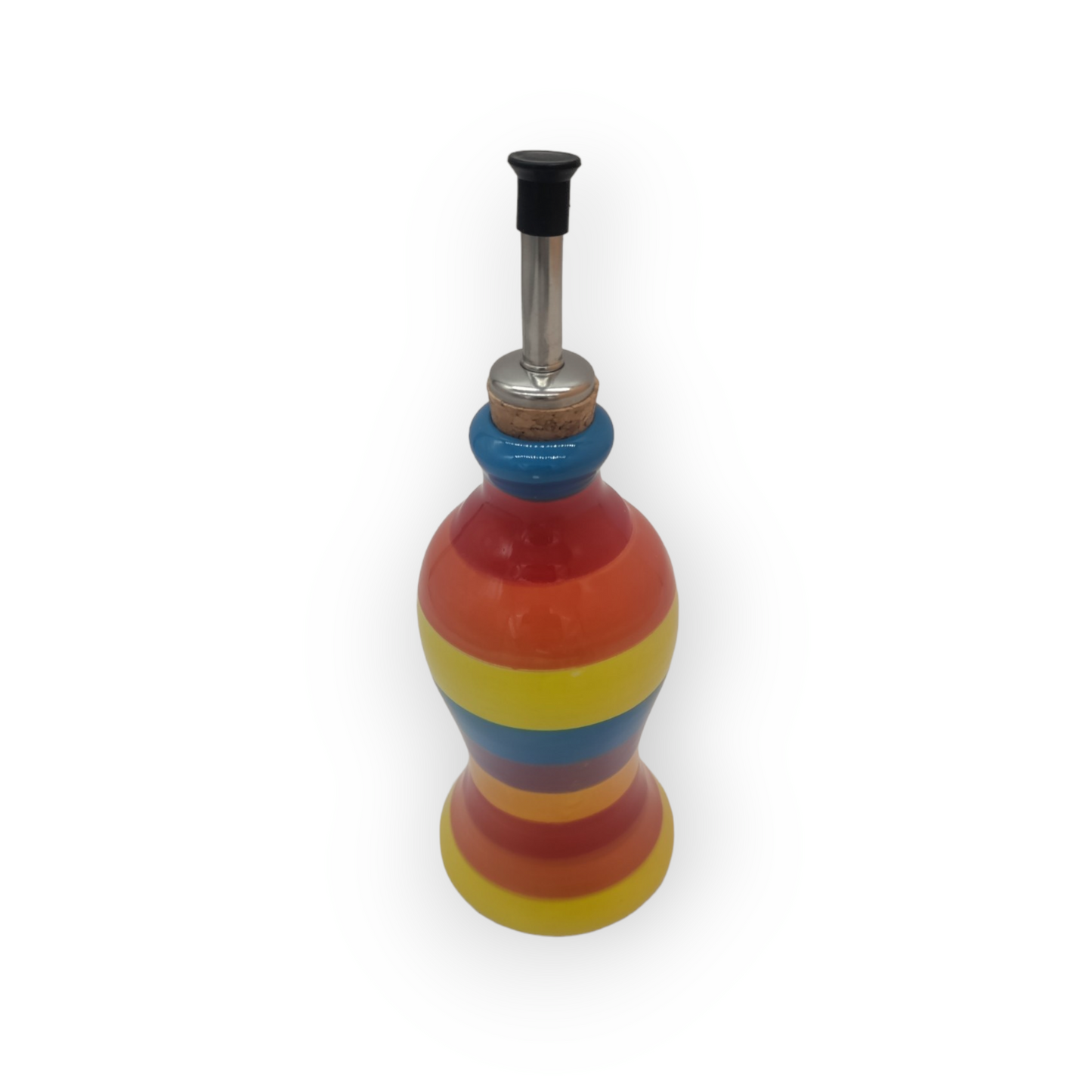 Iris Coloured Stripe Olive Oil Pourer