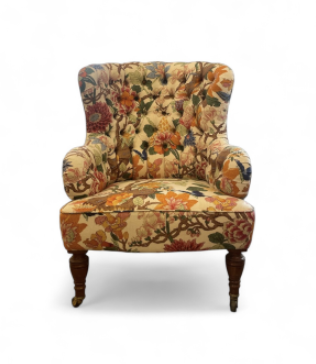 GP and J Baker Magnolia Button Back Chair