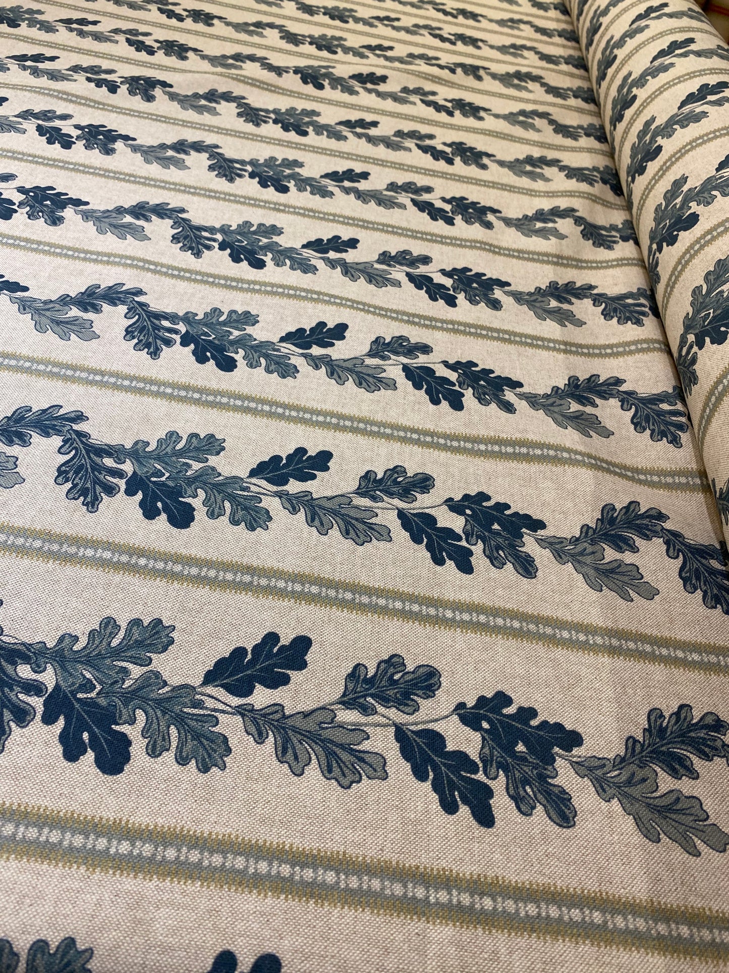 Oak Leaf Stripe Fabric