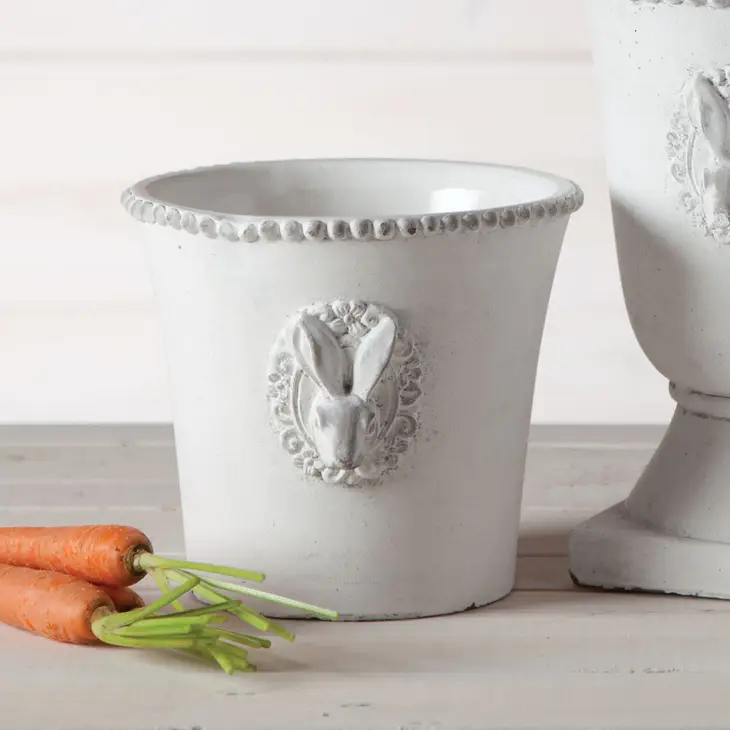 White Rabbit Plant Pot