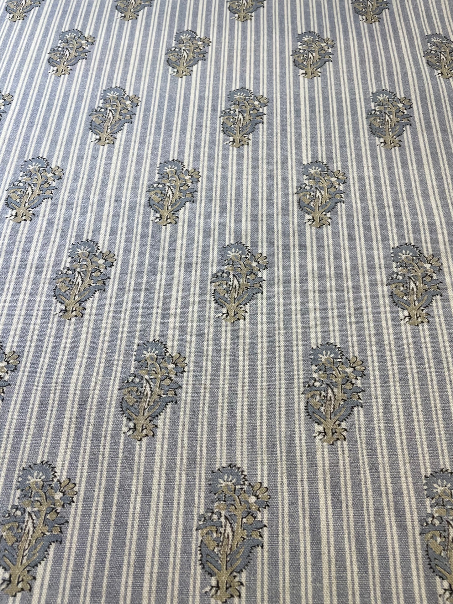 Stripe Thistle Block Print