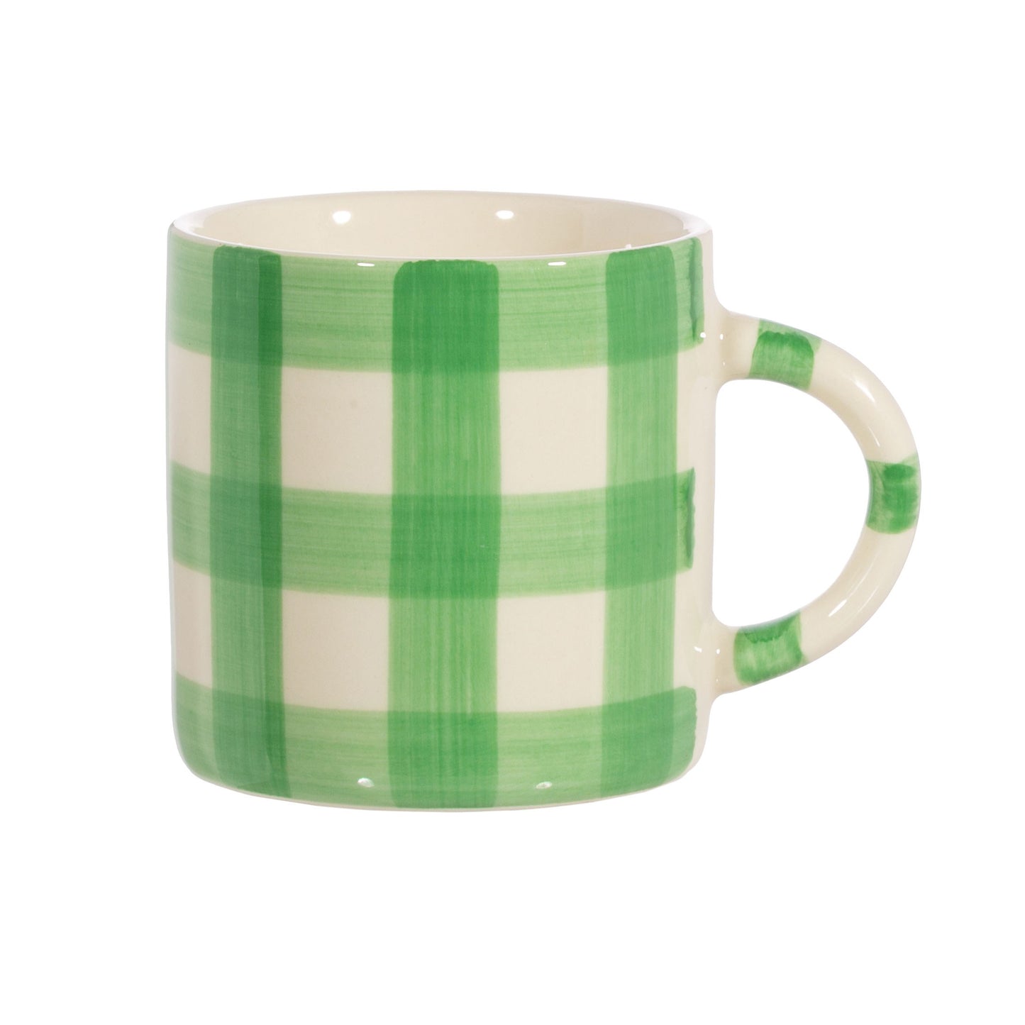 Gingham Mug - Green