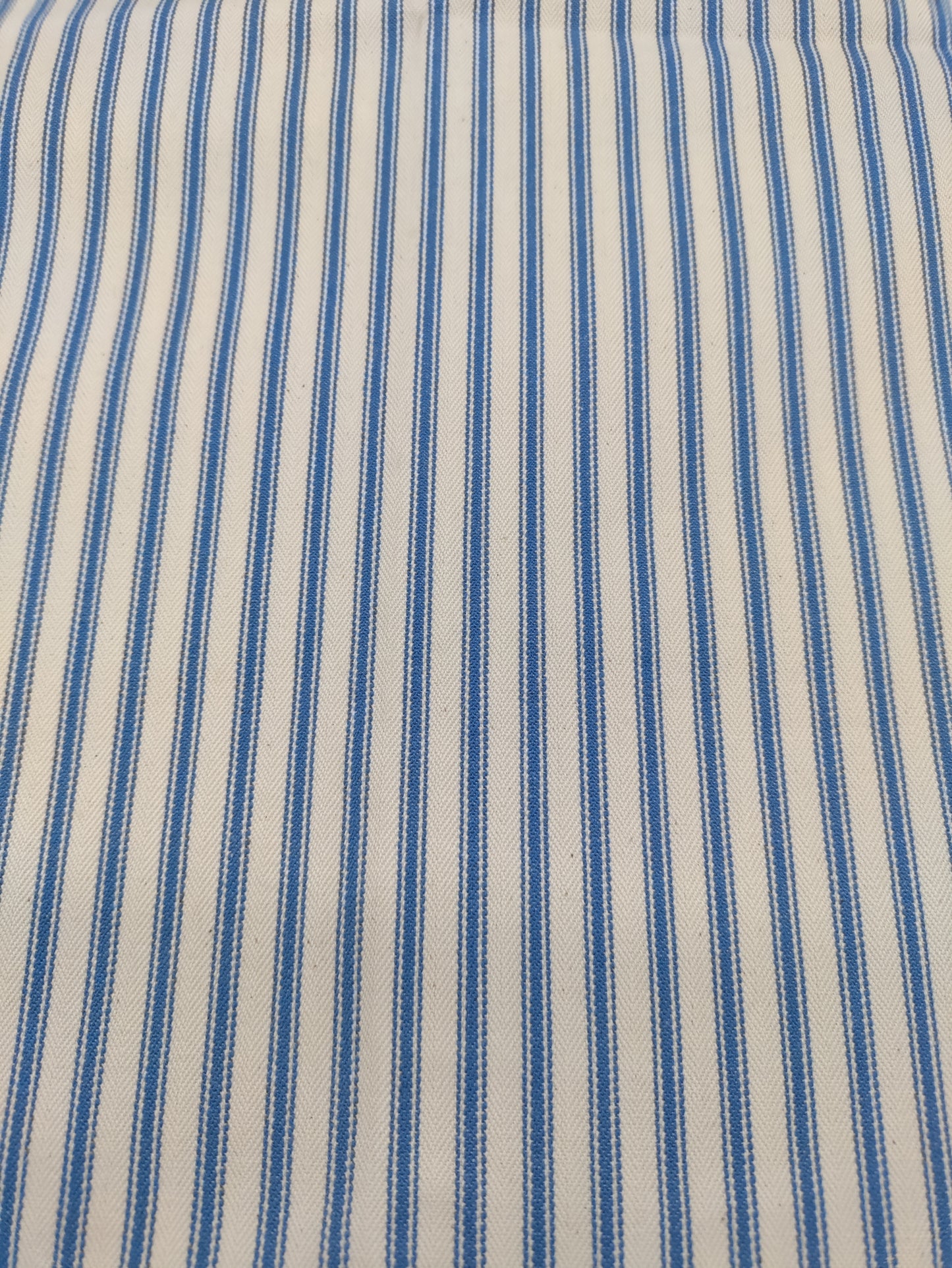 Indigo Ticking - Upstairs Downstairs Interiors