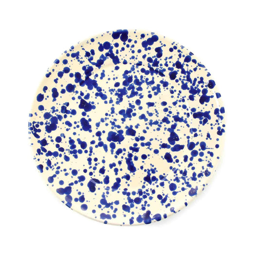 Blue Splatter Dinner Plate