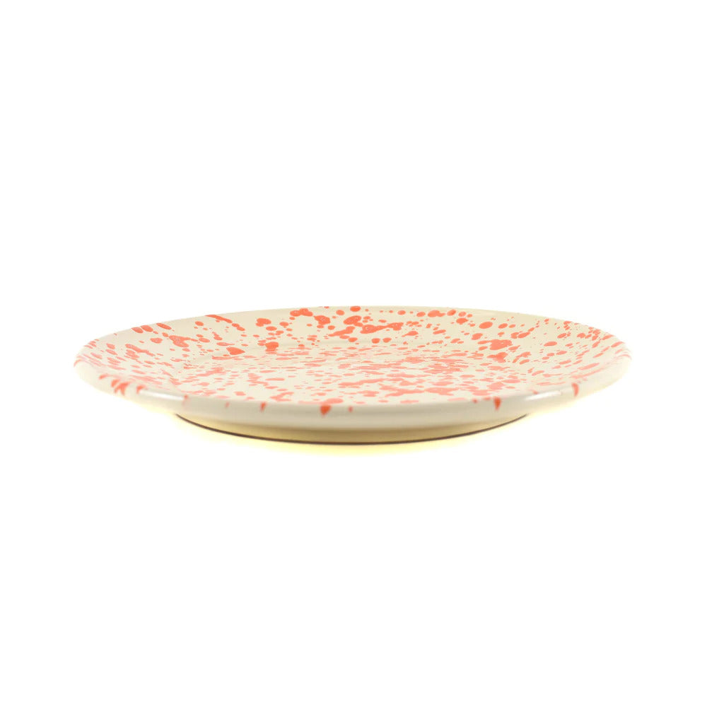 Orange Splatter Dinner Plate