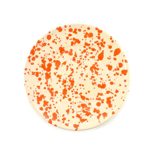Orange Splatter Side Plate
