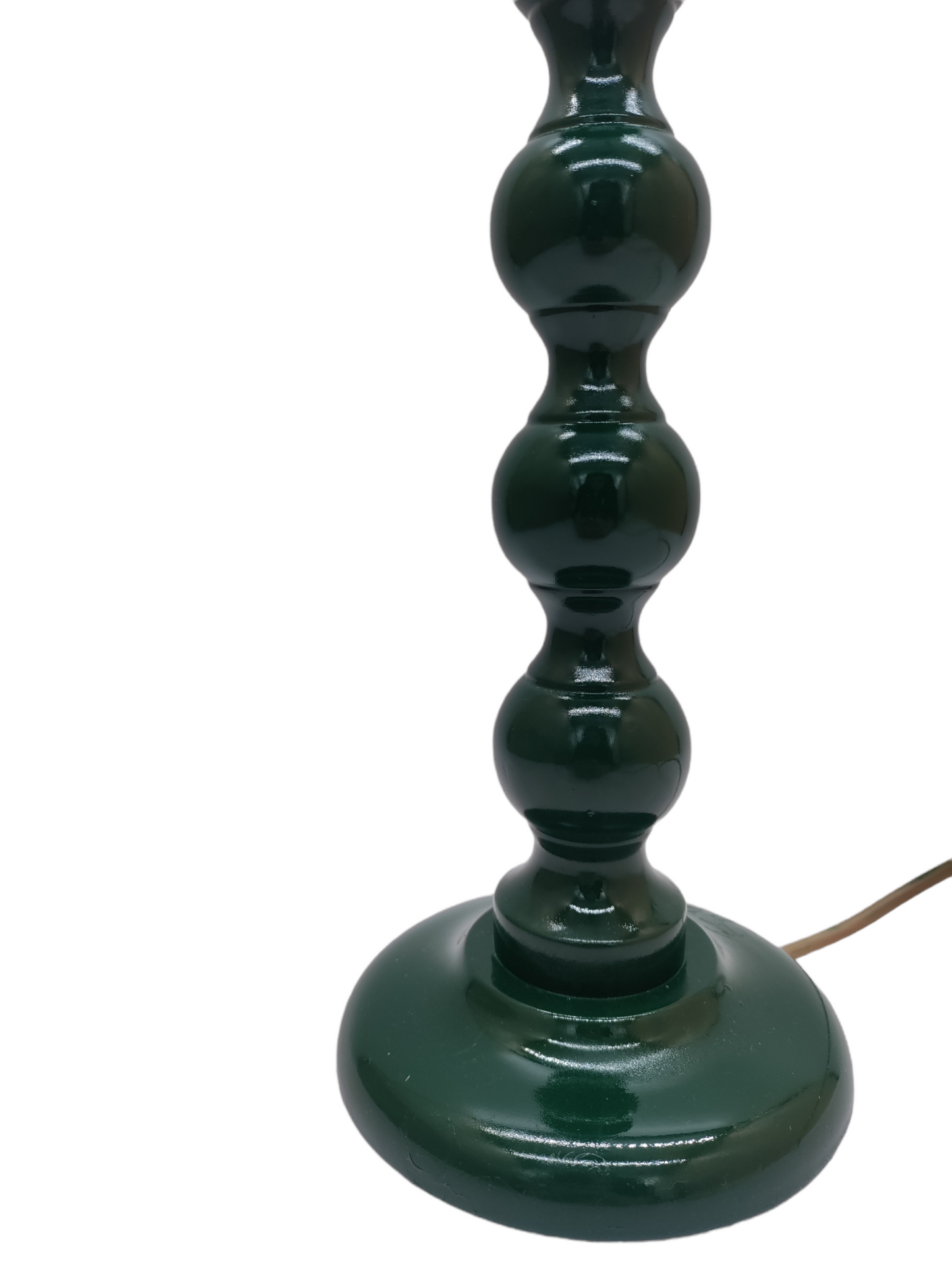 Dark Green Gloss Bobbin Lamp Base