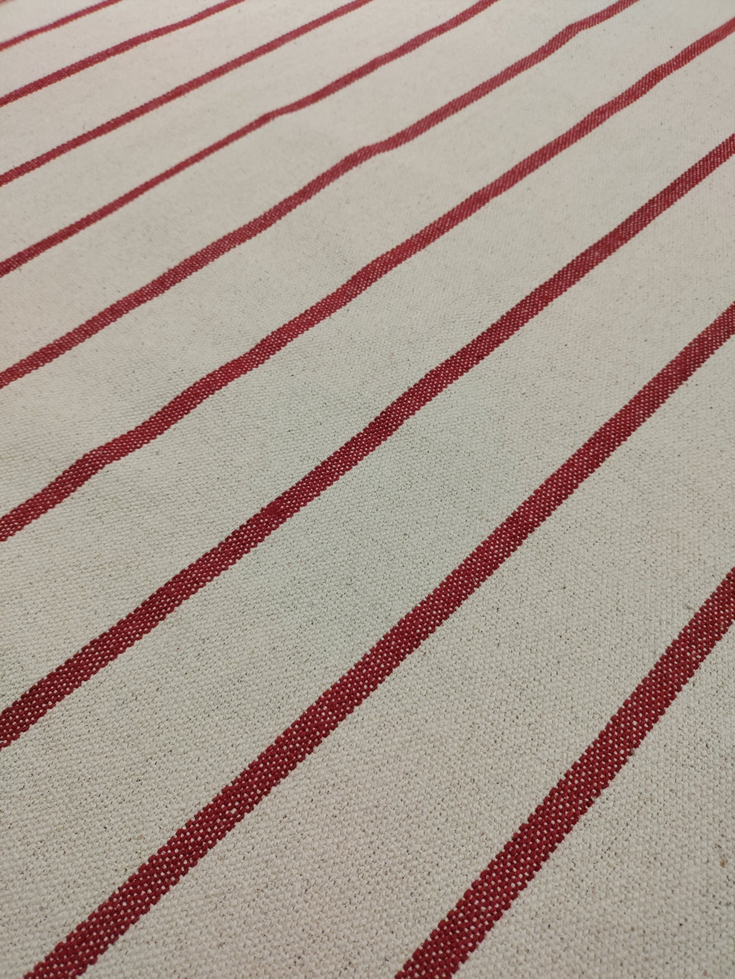Austin Stripe - Red - Upstairs Downstairs Interiors