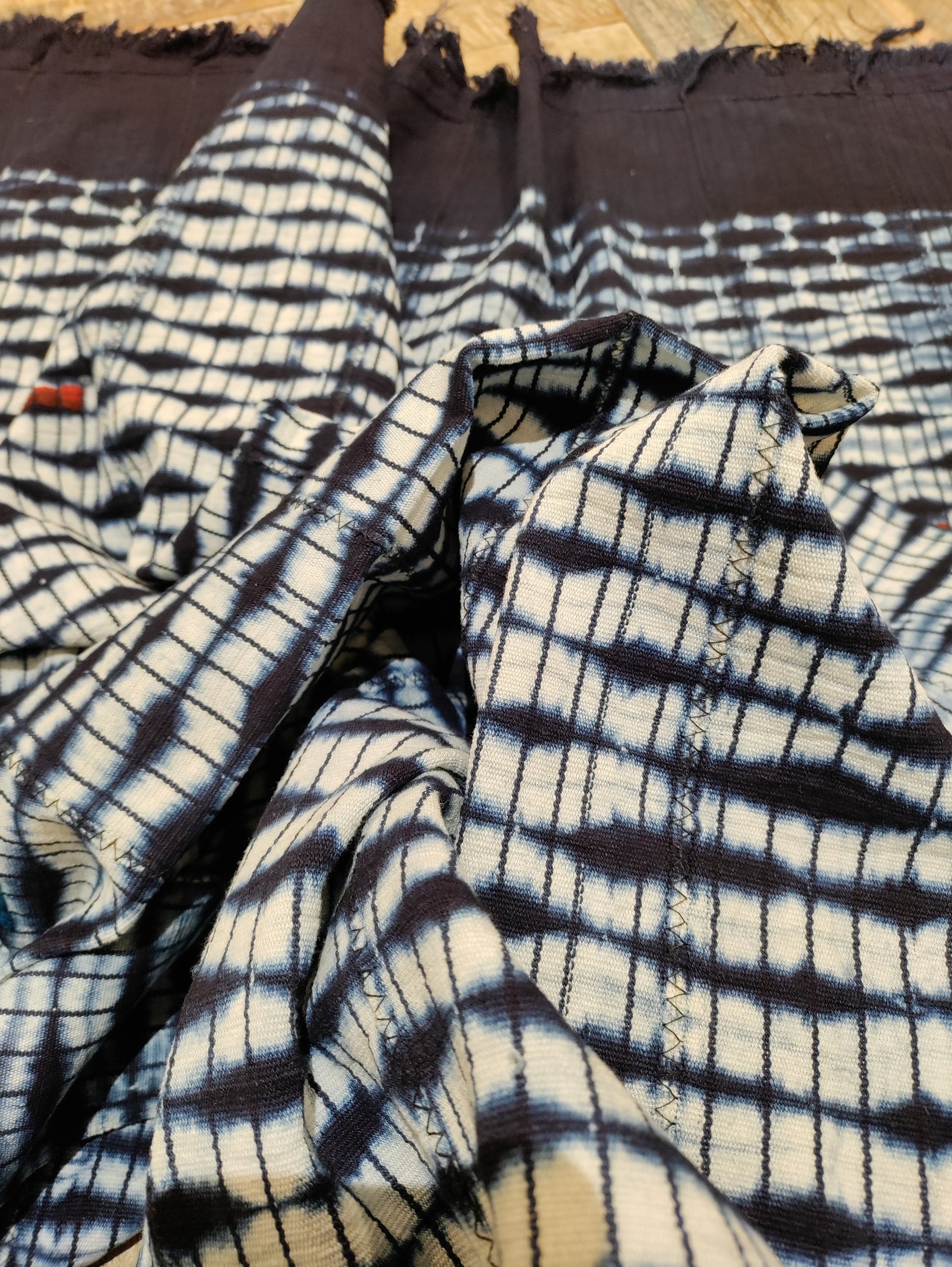 Denim Traditional Mudcloth - Upstairs Downstairs Interiors