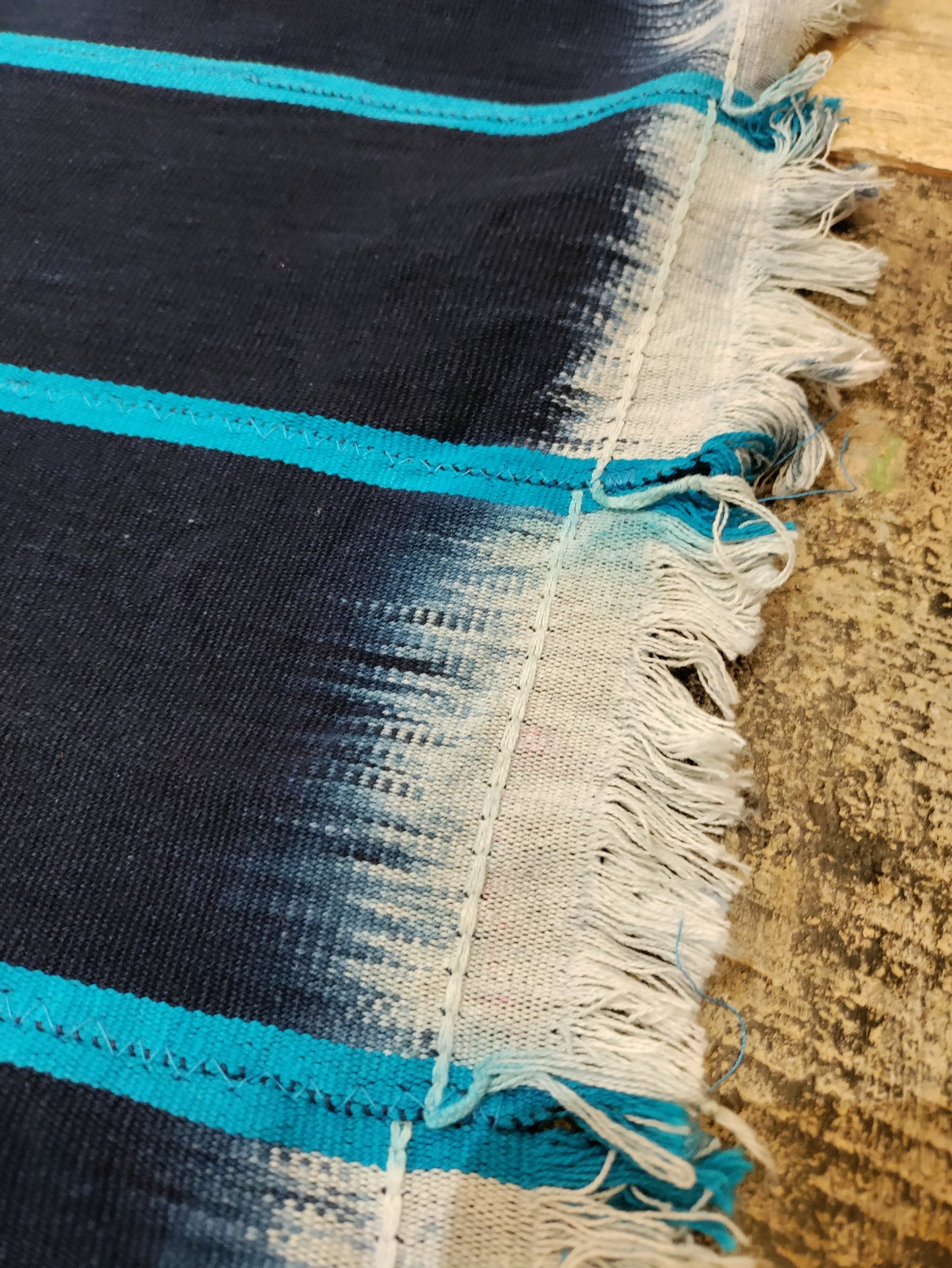 Navy Mudcloth Fabric - Upstairs Downstairs Interiors