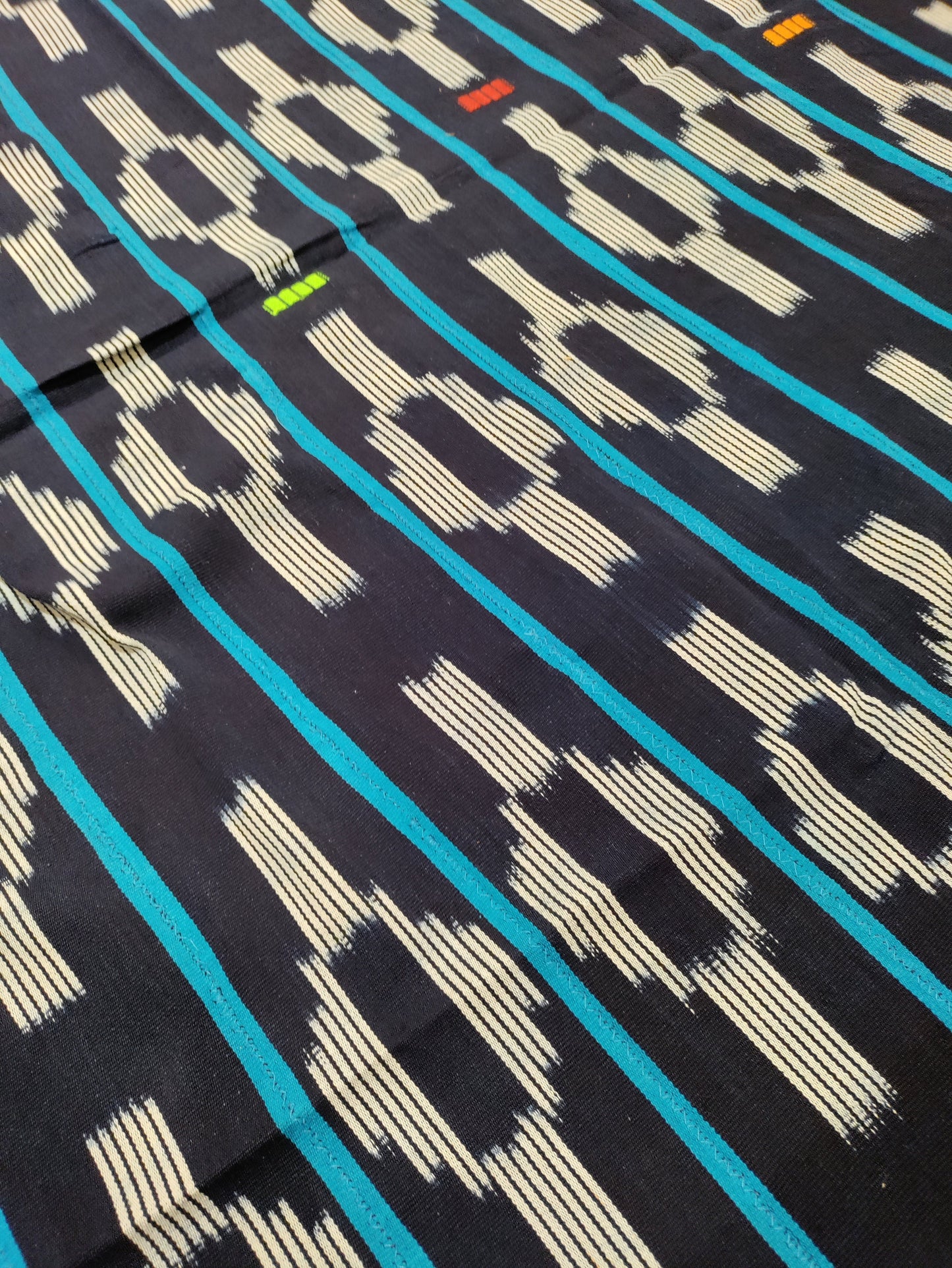 Navy Mudcloth Fabric - Upstairs Downstairs Interiors