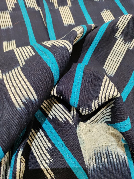 Navy Mudcloth Fabric - Upstairs Downstairs Interiors