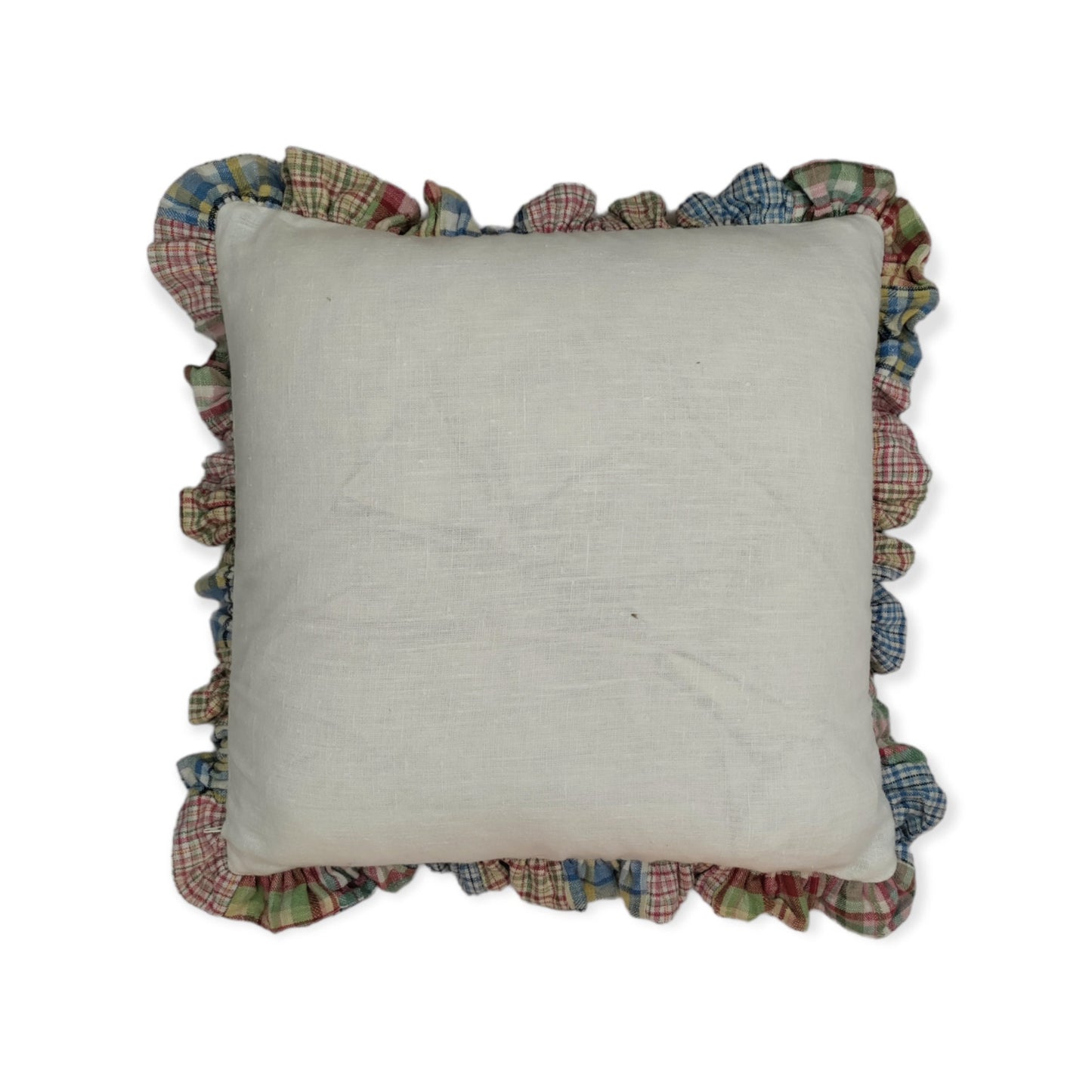 Fermoie Checked Frill Cushion