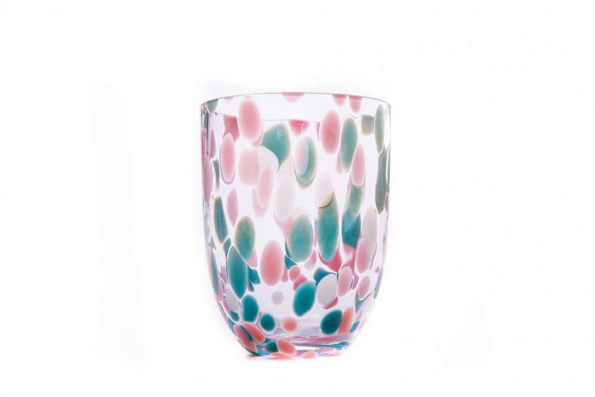 Big Confetti Tumbler - Rosa, Tyrkys & Blue