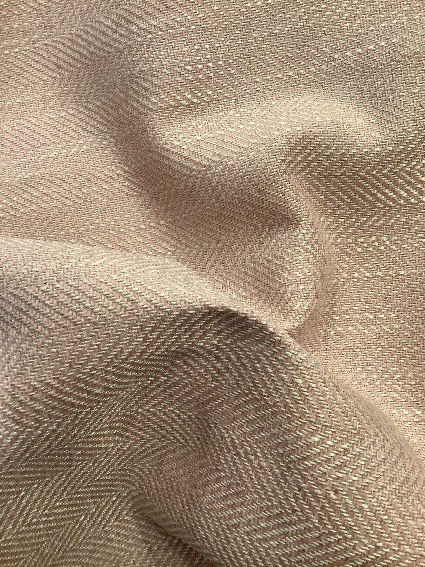 Rose Pink Herringbone