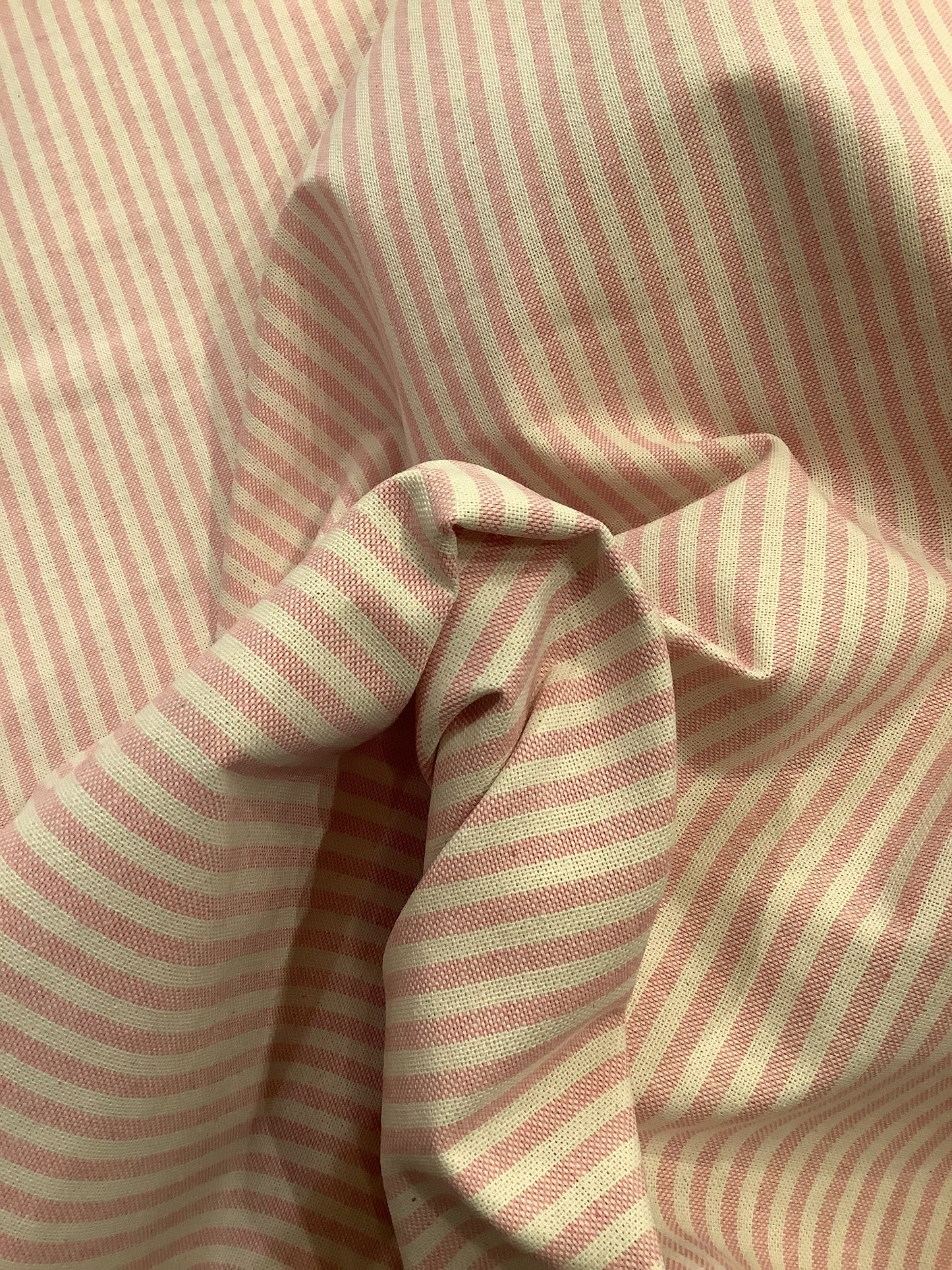 Rose Pink Coast Stripe - Double Width - Upstairs Downstairs Interiors