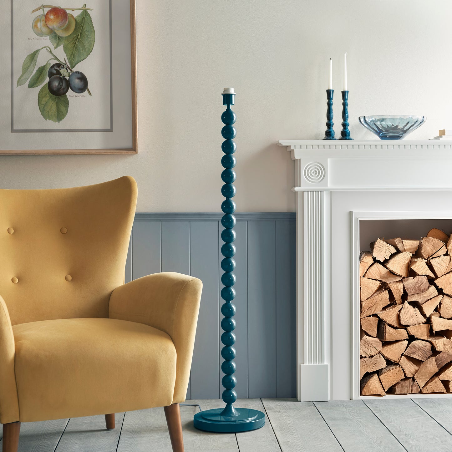 Bobble Floor Lamp - Merlin Blue