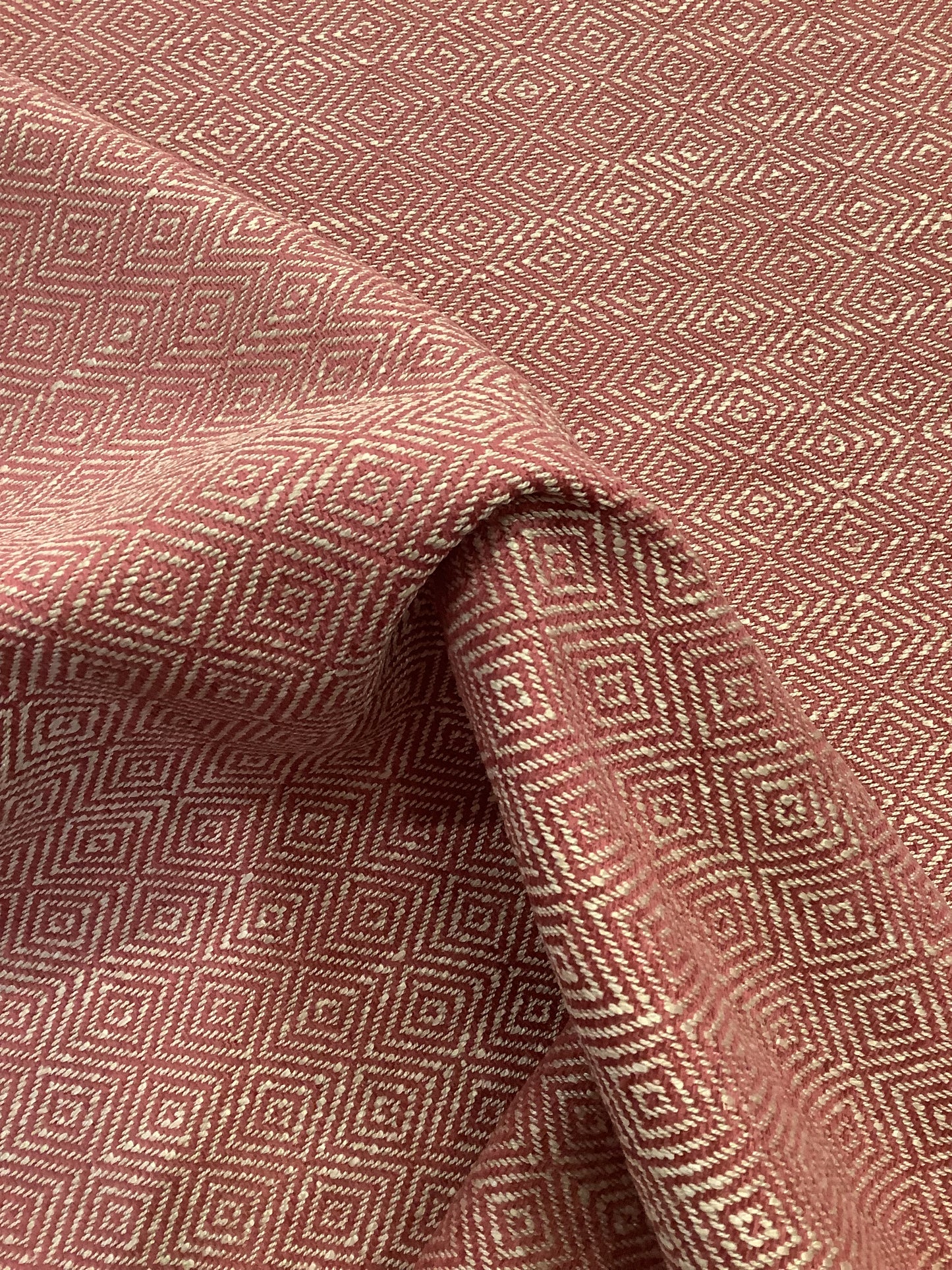 Ruby Red Geometric Weave