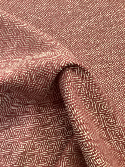 Ruby Red Geometric Weave