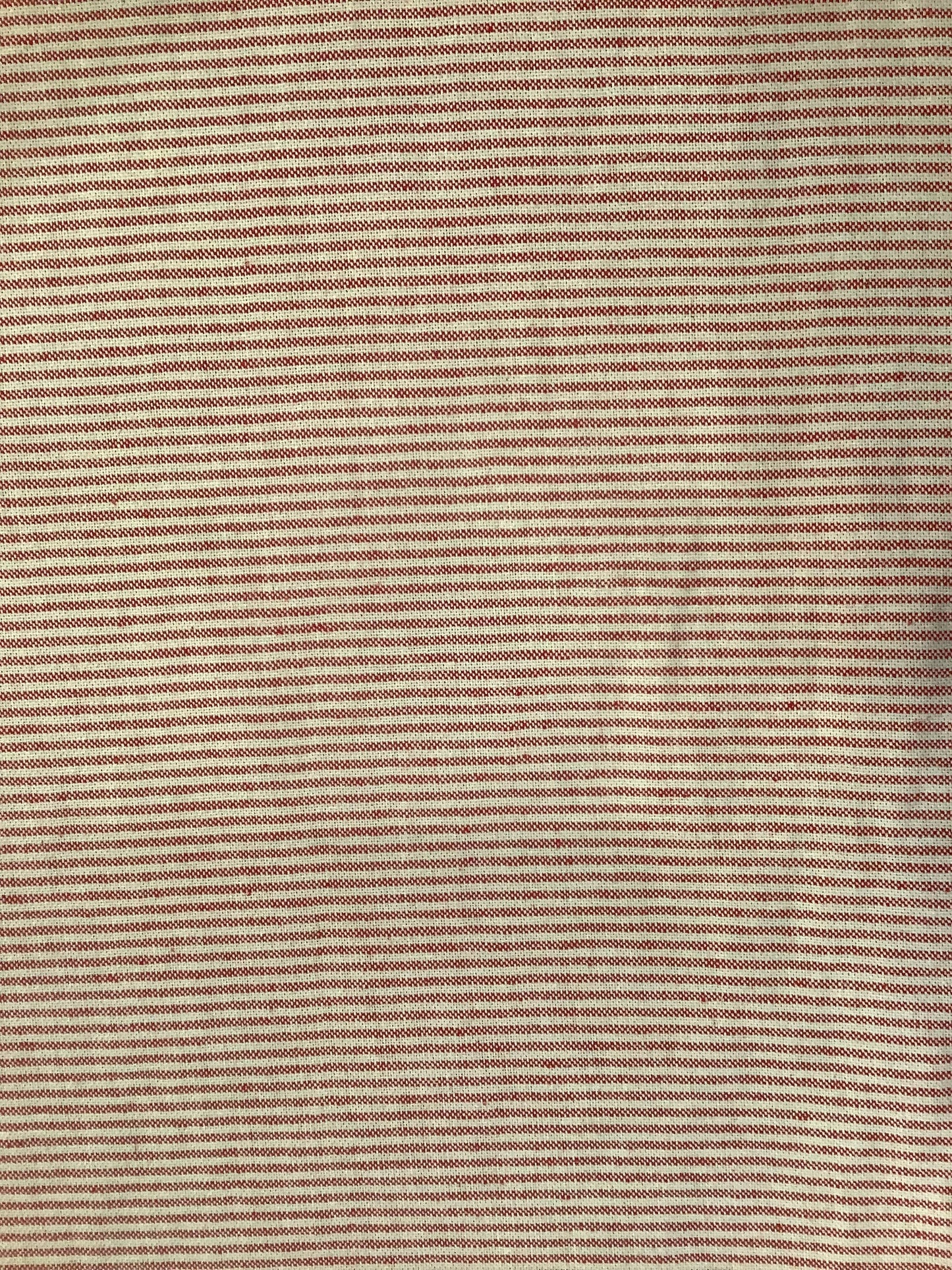 Ruby Red Pinstripe Ticking