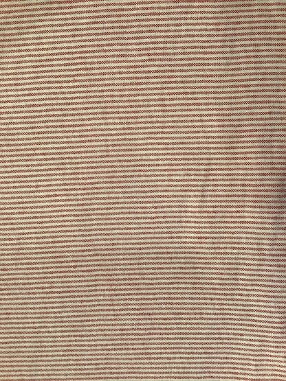 Ruby Red Pinstripe Ticking