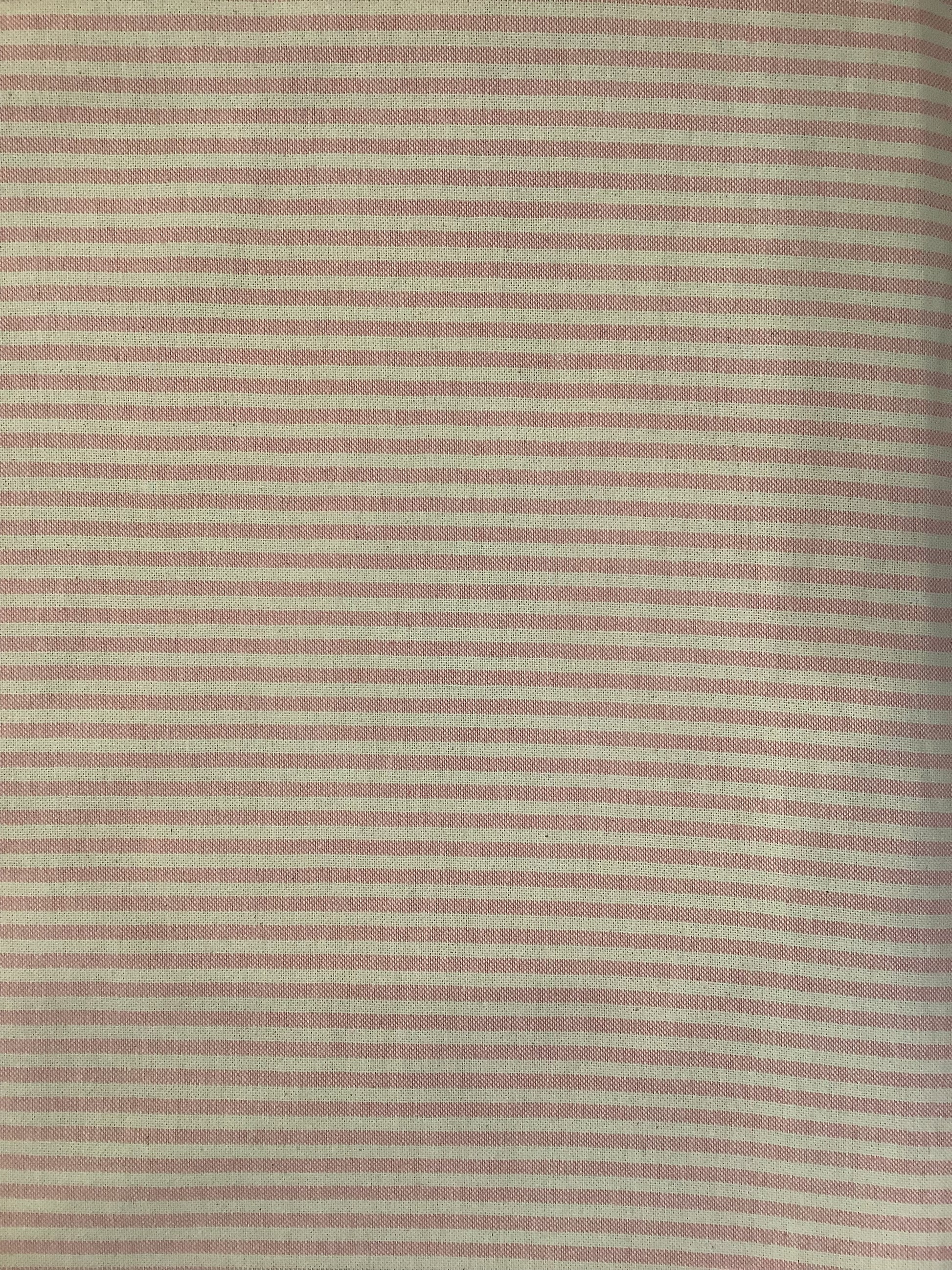 Rose Pink Coast Stripe - Double Width - Upstairs Downstairs Interiors
