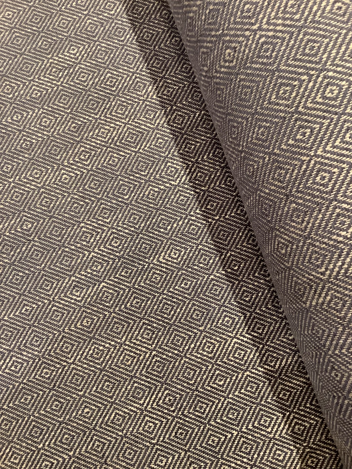 Navy Blue Geometric Weave