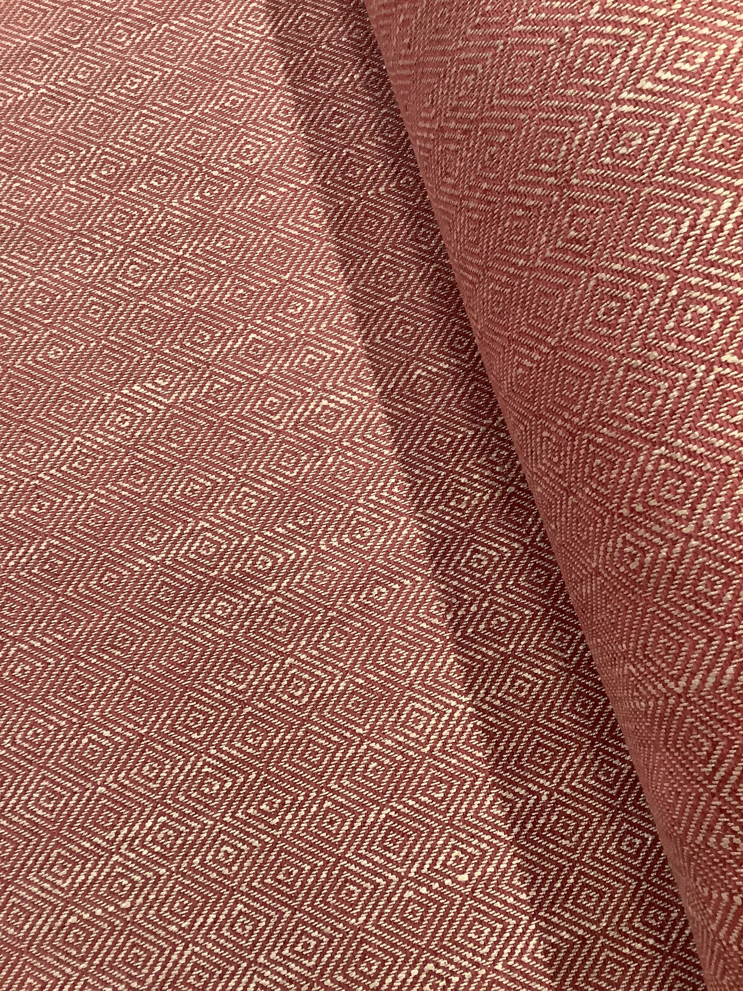 Ruby Red Geometric Weave