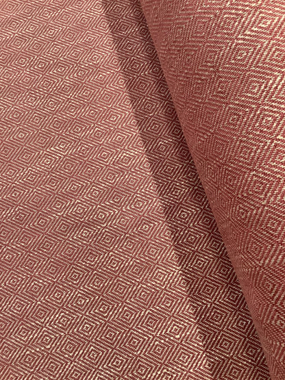 Ruby Red Geometric Weave
