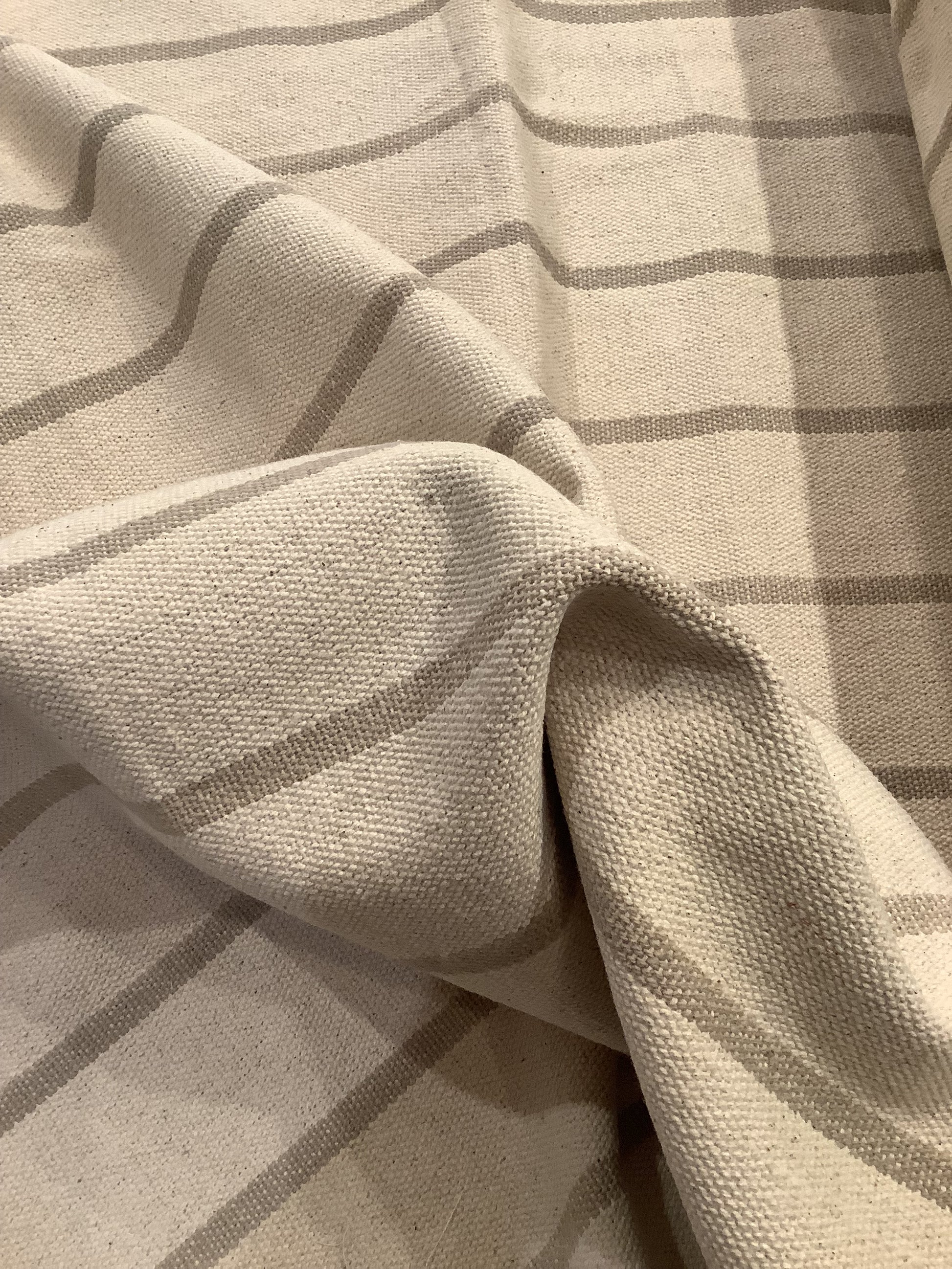 Austin Stripe - Natural - Upstairs Downstairs Interiors