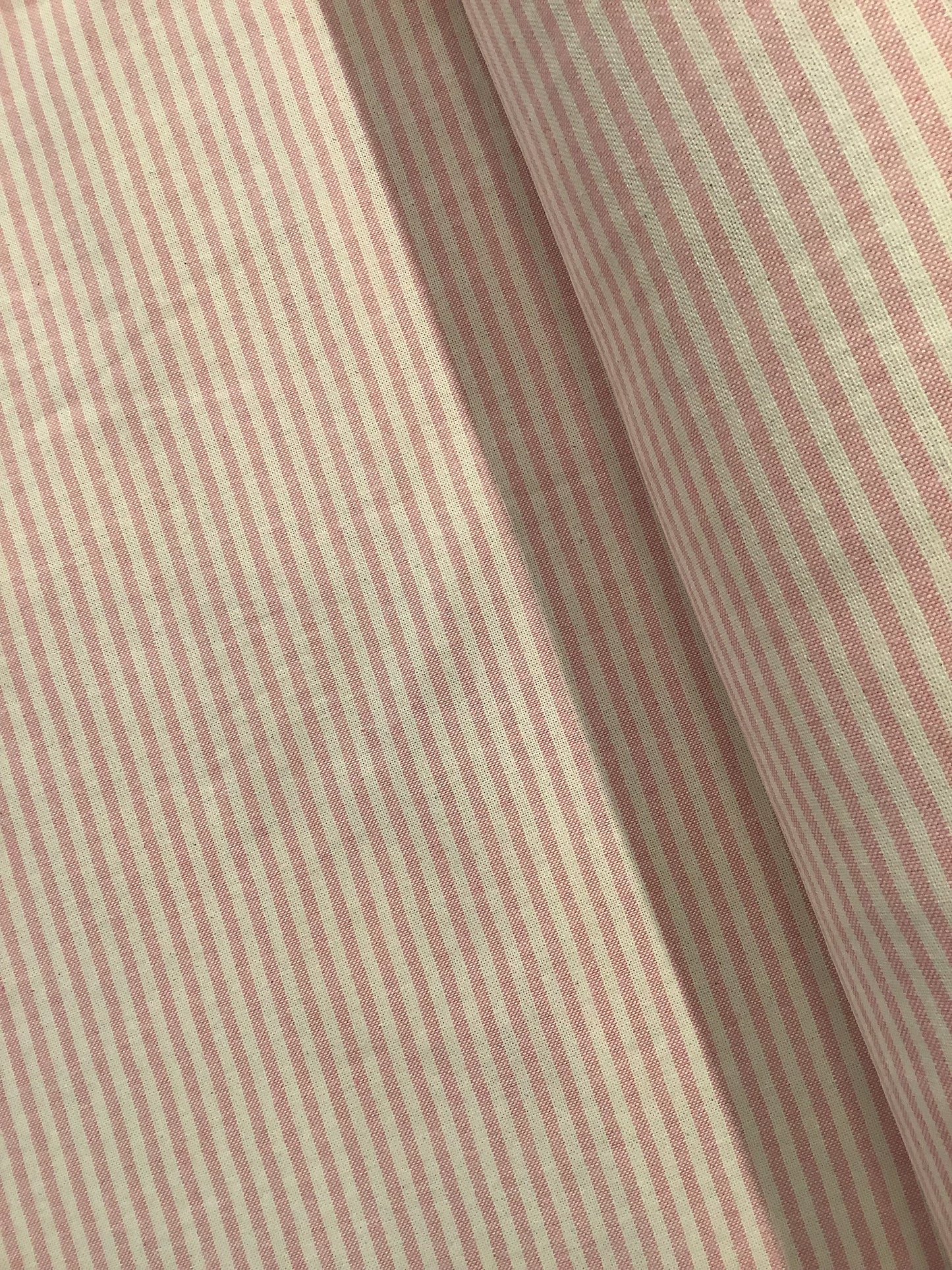 Rose Pink Coast Stripe - Double Width - Upstairs Downstairs Interiors