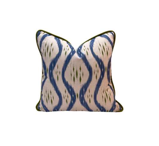 Alison Gee Kabir Bright Blue Cushion | Made to Measure