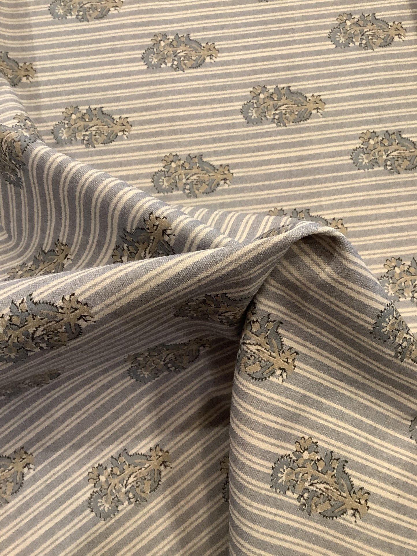 Stripe Thistle Block Print