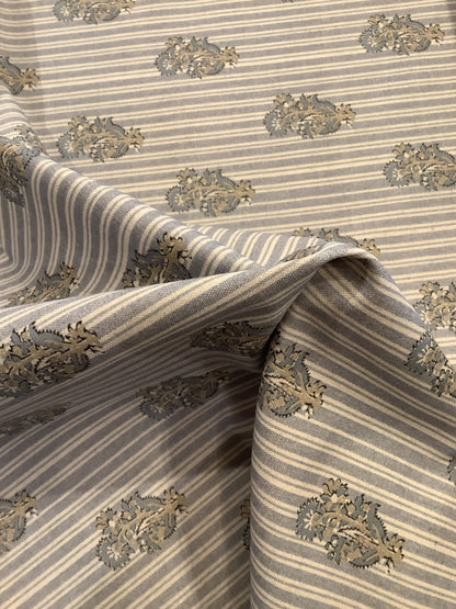 Stripe Thistle Block Print