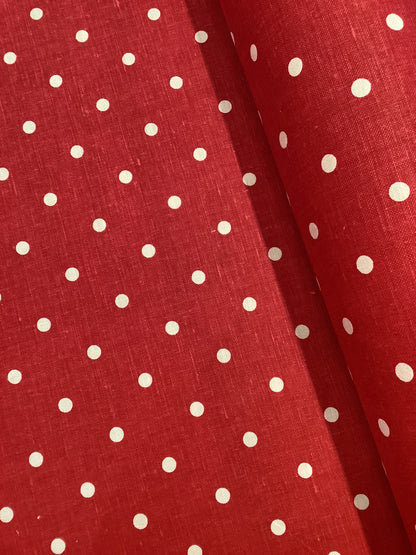 Red & White Polka Dot - Upstairs Downstairs Interiors