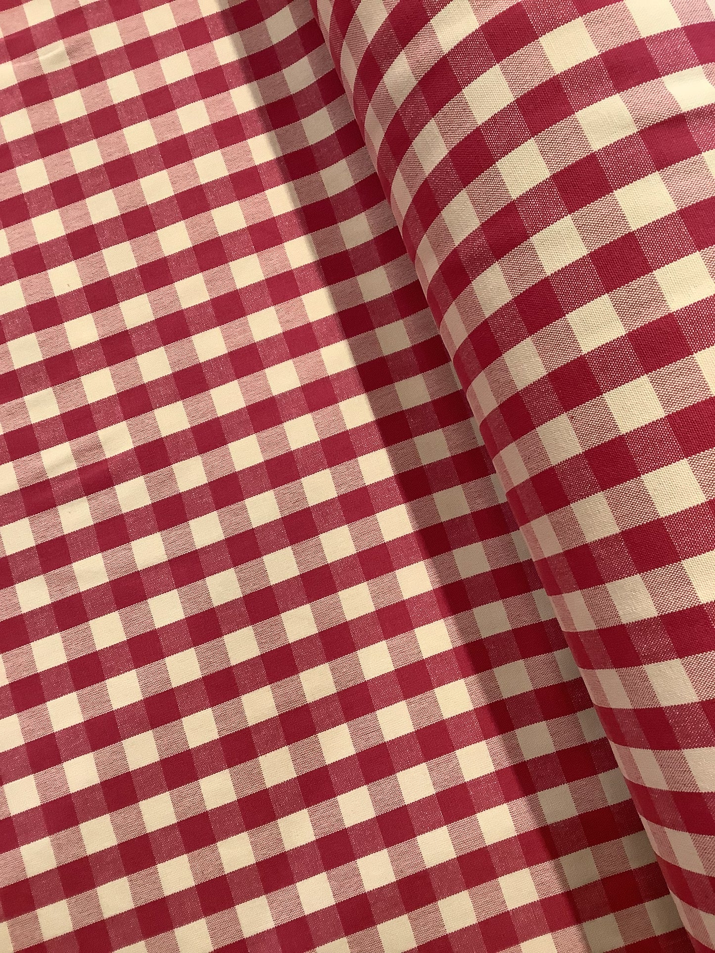 Raspberry Pink Gingham Check
