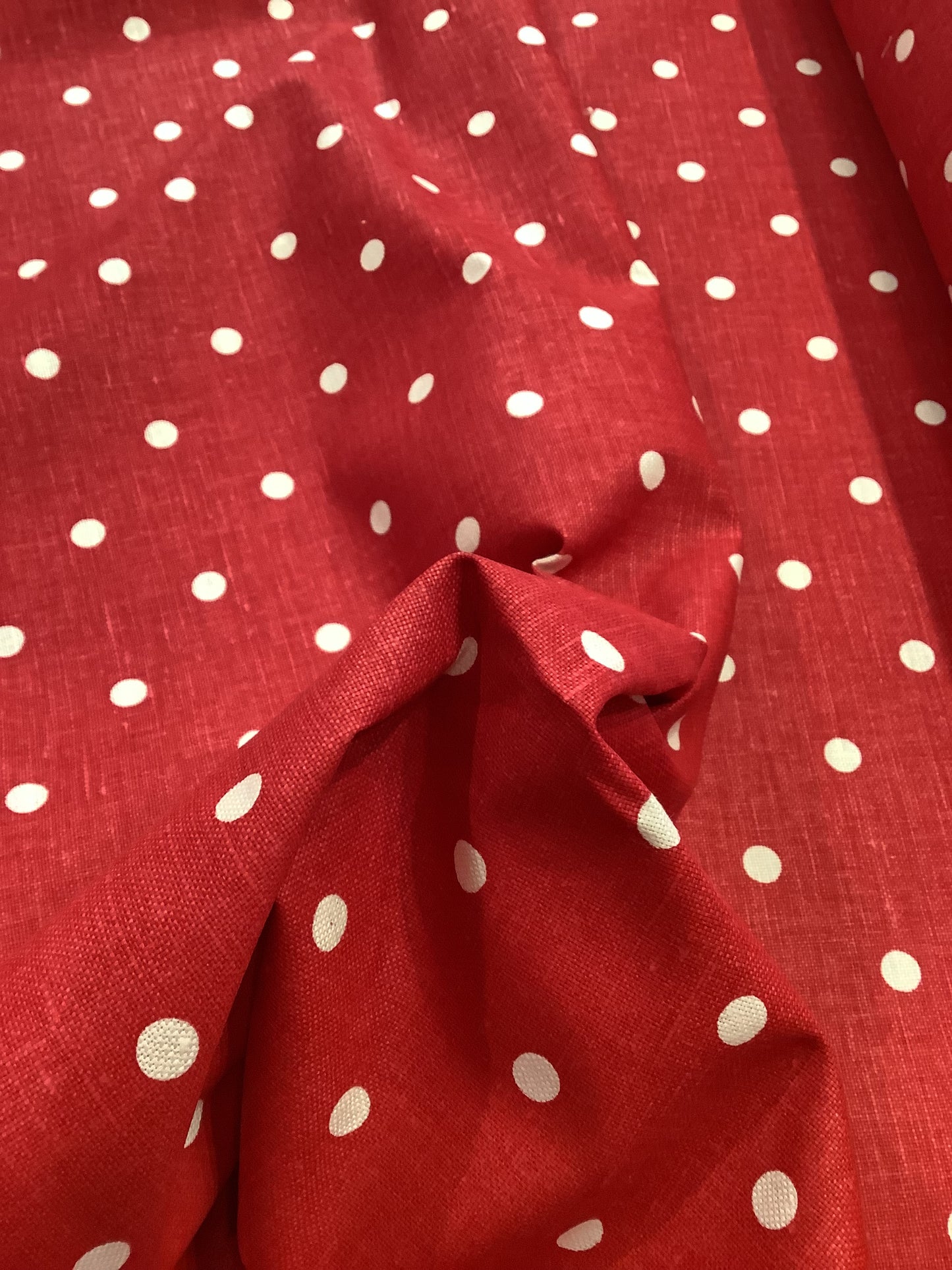 Red & White Polka Dot - Upstairs Downstairs Interiors