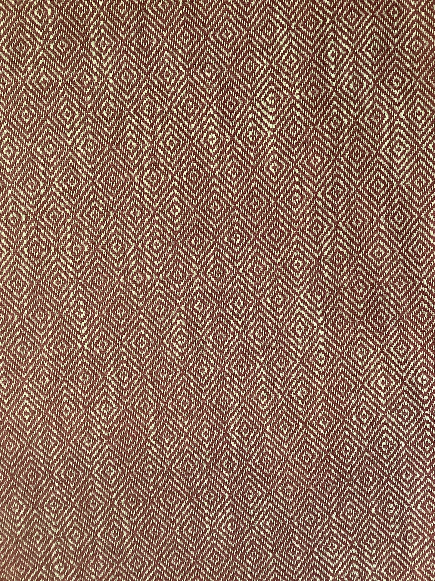 Ruby Red Geometric Weave