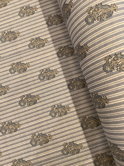 Stripe Thistle Block Print