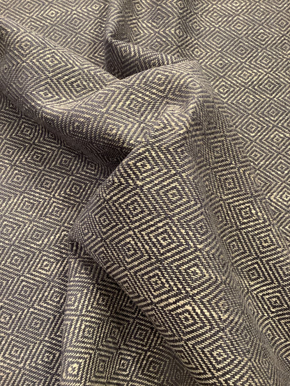 Navy Blue Geometric Weave