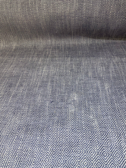 Navy Blue Geometric Weave