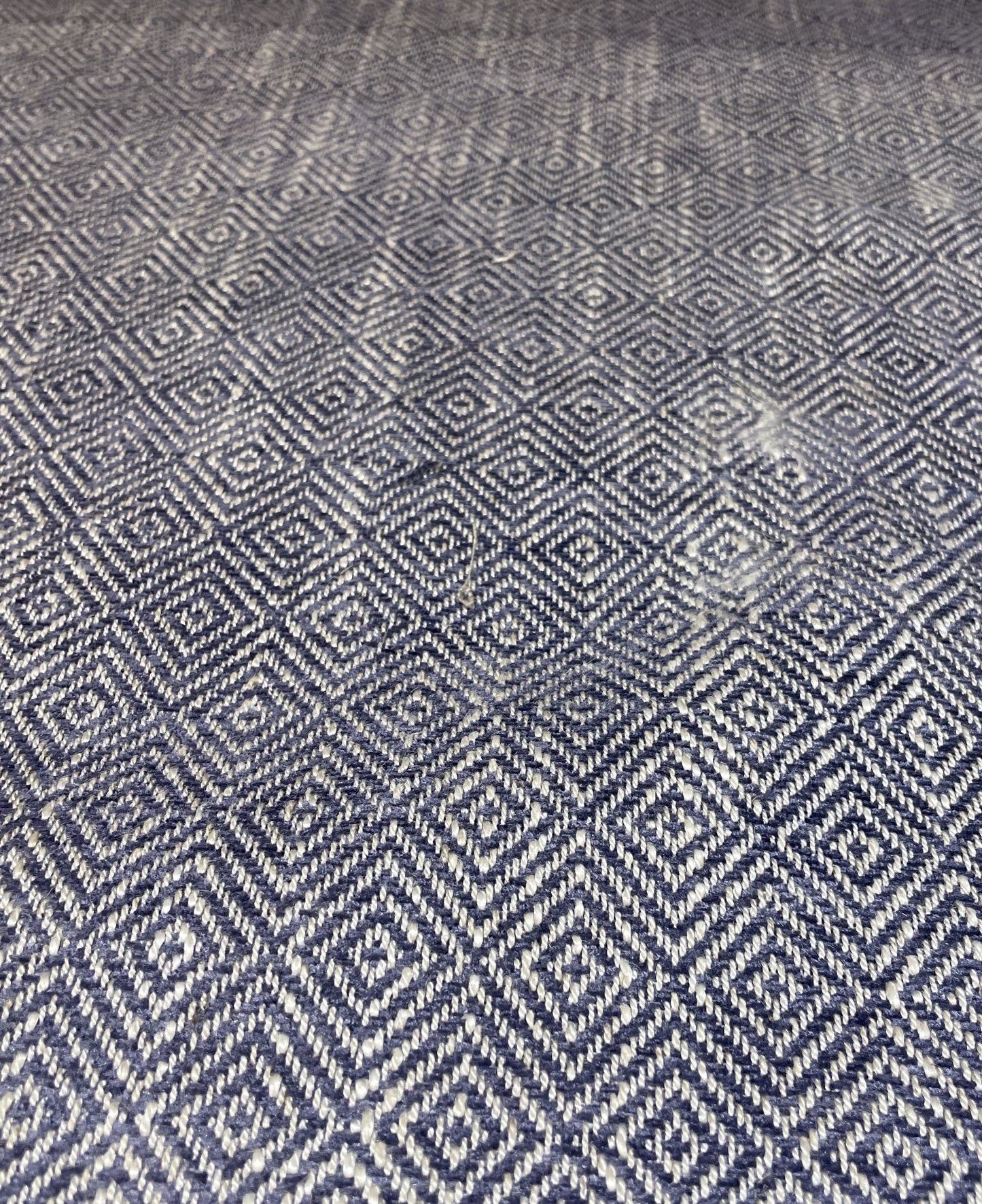 Navy Blue Geometric Weave