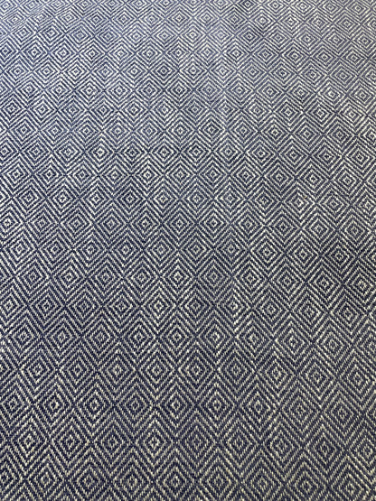 Navy Blue Geometric Weave